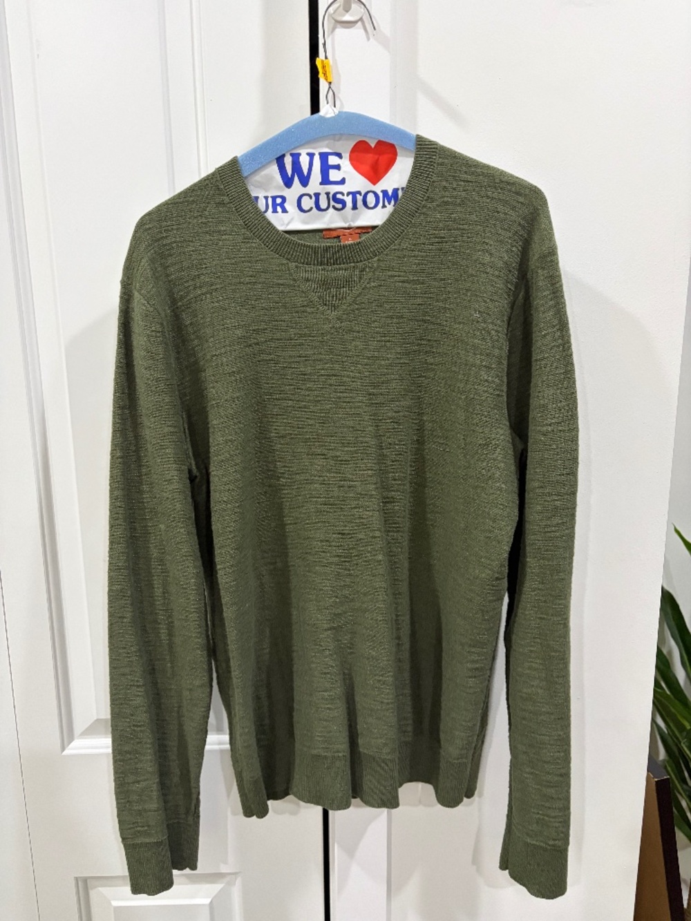 Green Crew neck sweater - Red Ale - M